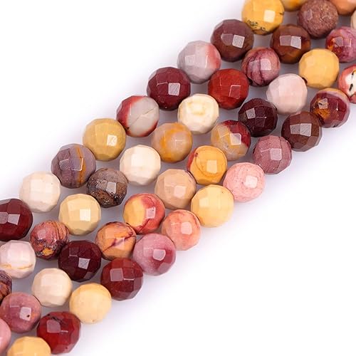 Miniatura 88 de GEM-Inside Red Orange Carnelian Gemstone Loose Beads Natural Energy Power Beads for Jewelry Making Round Faceted 8mm 15