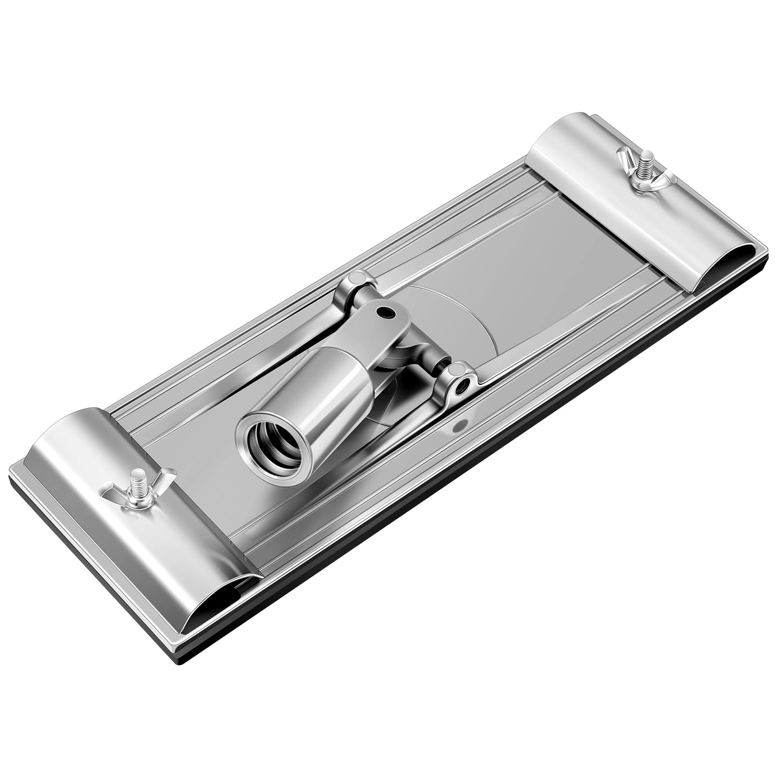 Hicarer 1 Pc No-flip Pole Sander Head for Drywall with Quick Release Clips and Universal Coarse Thread Wall Ceiling Sander, Head Only