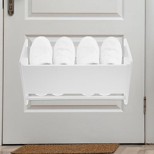 Miniatura 9 de DOITOOL Zapatero montado en la pared para almacenamiento de zapatos de pared, colgadores de puerta, soporte pequeño organizador de almacenamiento