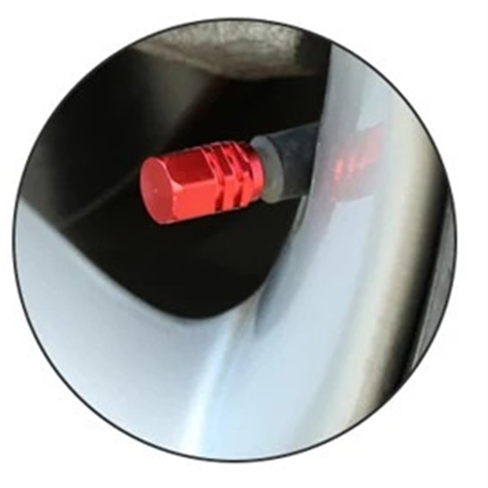 4 Stuks Aluminium Autobandventieldoppen Zeskant Legering Bandventielsteelkap Luchtdop Bandventiel Vrachtwagen Fiets Wiel Velg Ventielsteeldop(Black