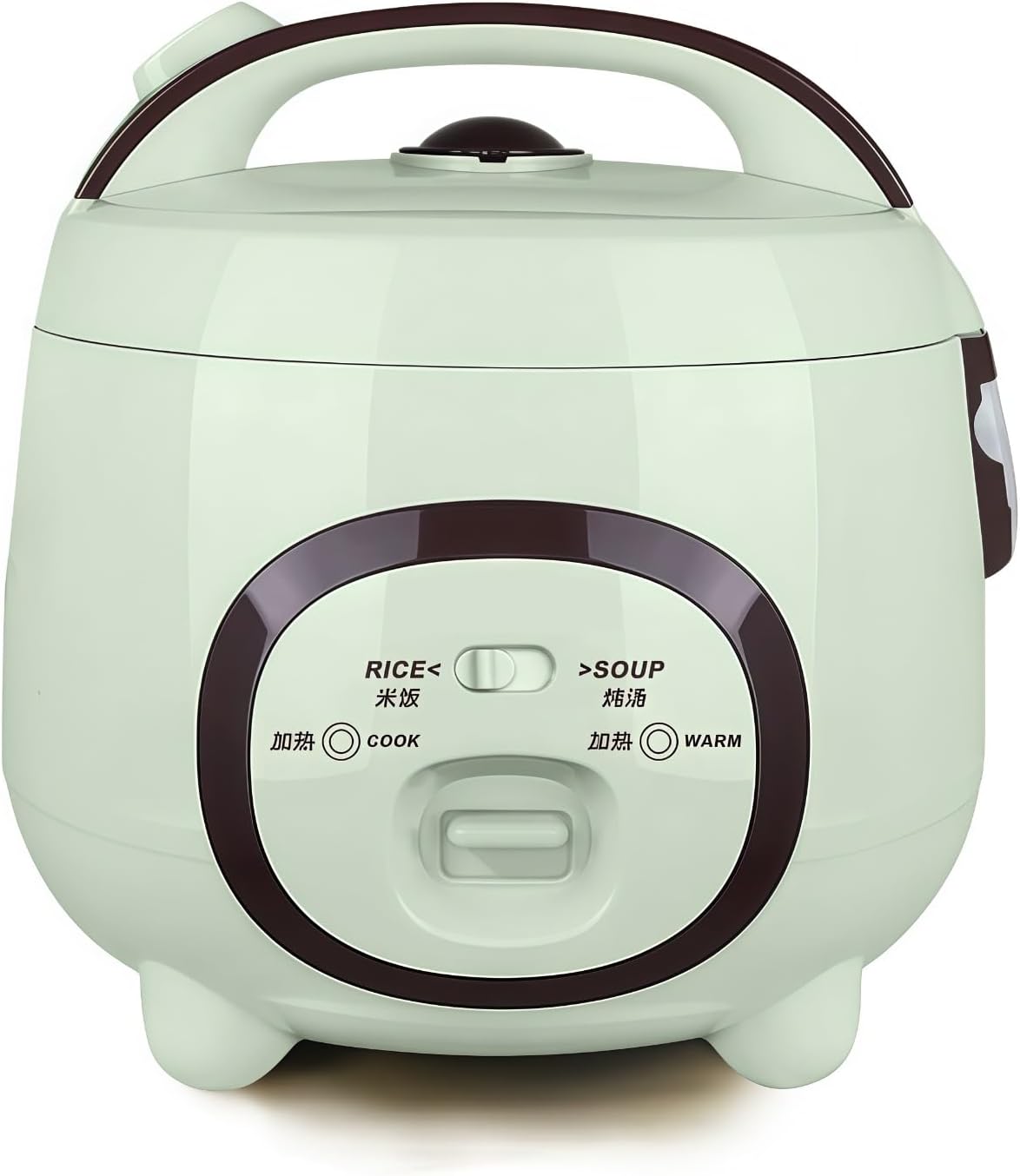 Iuseike Multifunctional Electric Rice Cooker, Slow Cooker, Household Compact, Automatic Cooking Pot with Thick Inner Pot, Steam and Cooking Function, Portable, Waterproof, Easy to Clean, Heat