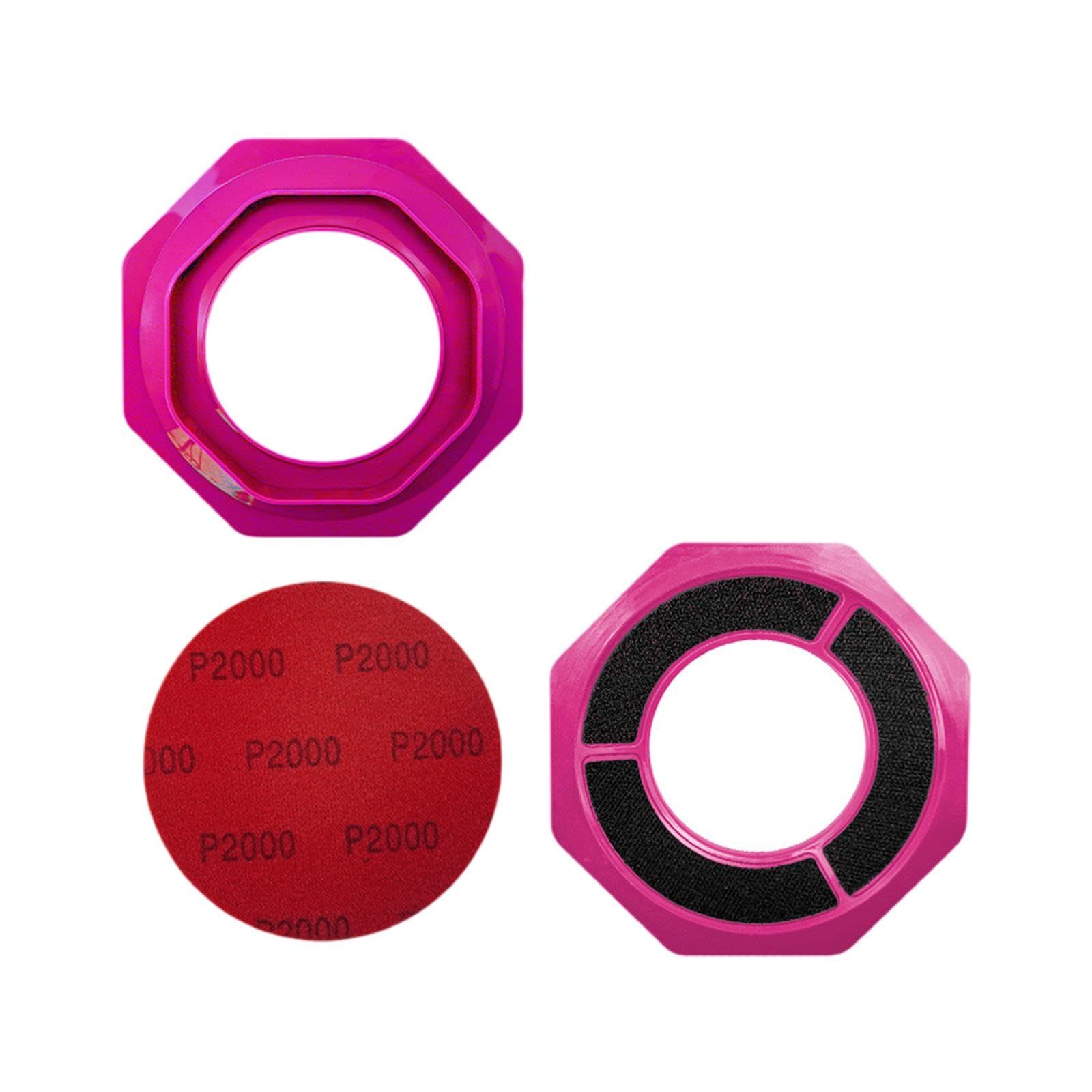 Sanding Pad Holder for Bowling Balls Sturdy Surface Maintenance for Cleaning Pink-image-7