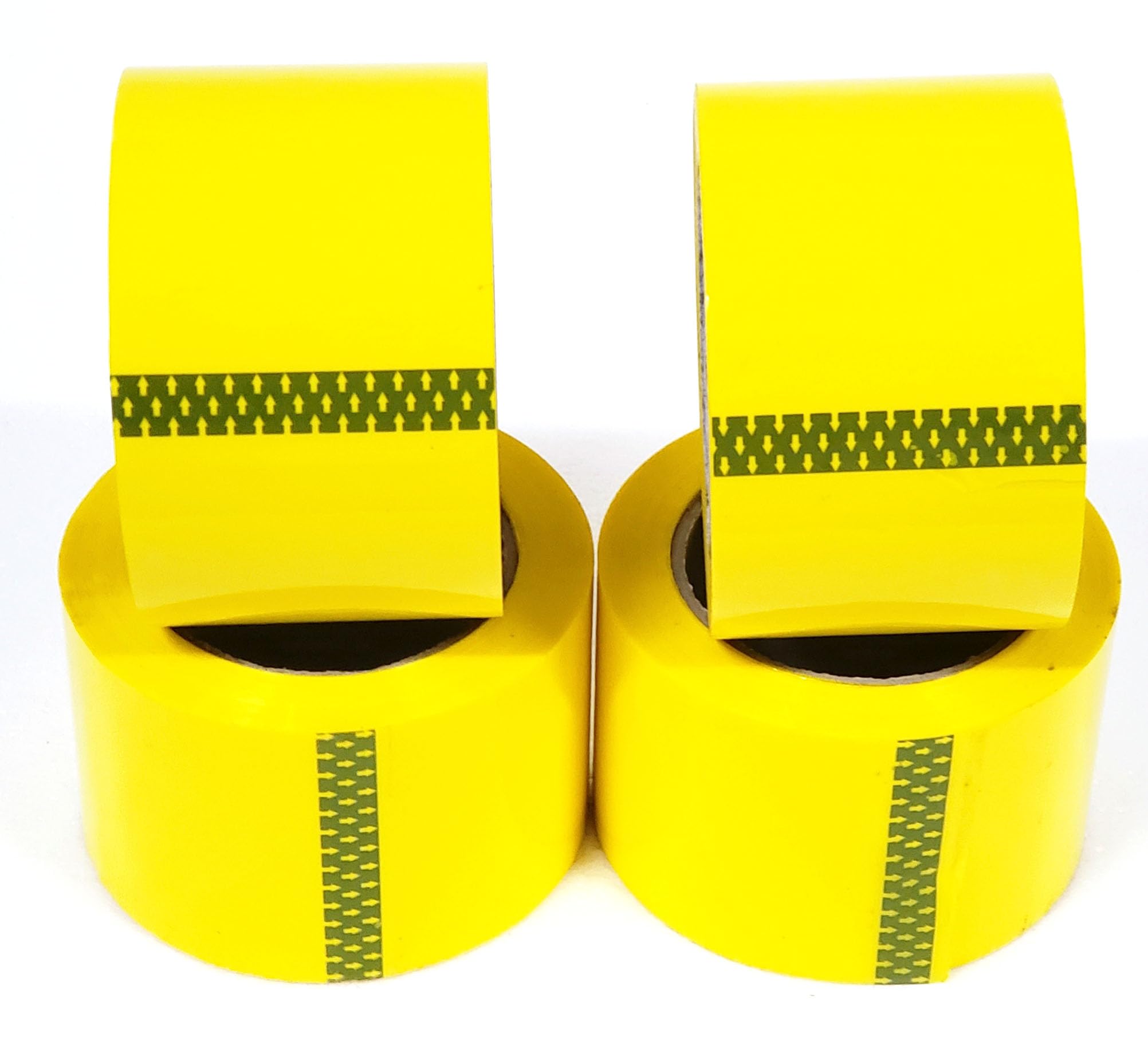 Yellow Carton Sealing Tape, Packing Tape, Moving Tape 3" x 110 Yards, 2.0 Mil Thick, Heavy Duty for Shipping and Storage (4 Rolls)