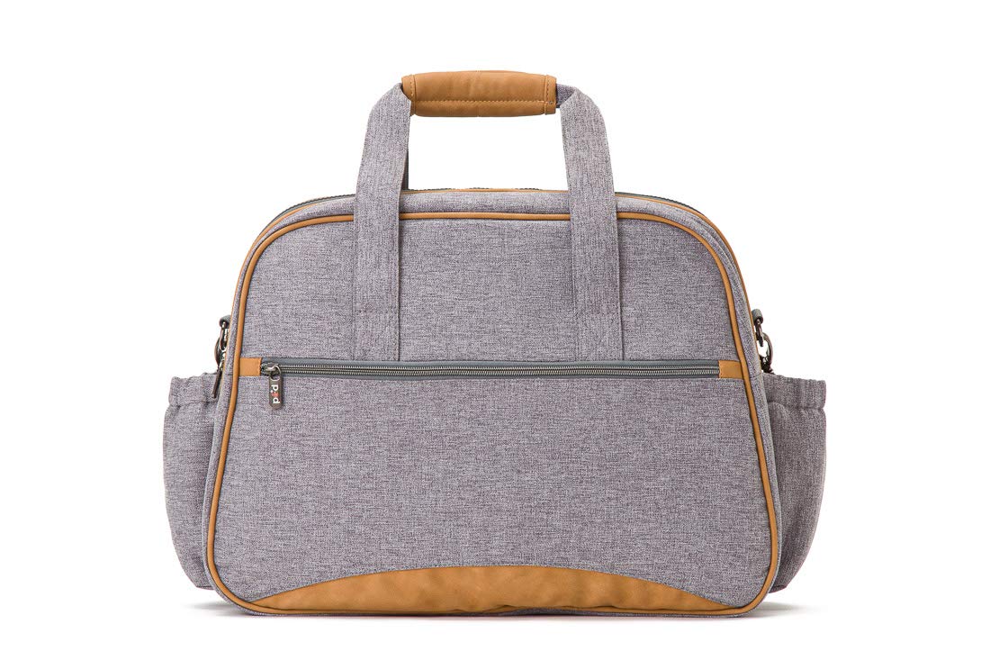 Bizzi Growin POD Lit De Voyage Et Sac à Langer Gris Windsor - Tout-en-Un Pratique