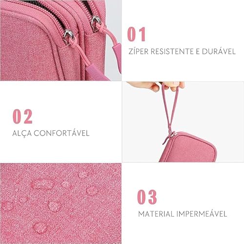 Bolsa Organizadora De Cabo De Viagem Portátil E Impermeável-Acessórios Para Viagem-Organizador Eletr