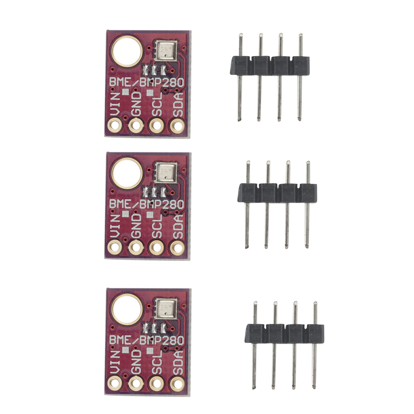 Produktbild von BME280 Sensor Modul – Temperatur, Feuchtigkeit, Luftdruck, Höhe, I2C/SPI, 1,8–5V, Hochgenau
