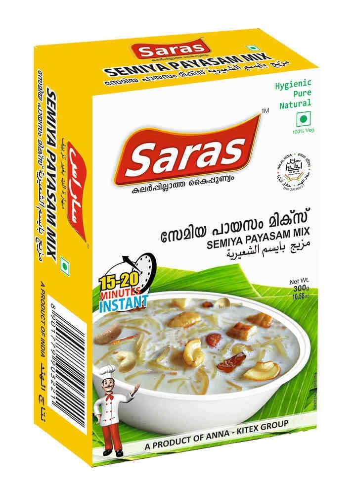 Saras Semiya Payasam Mix 300g x 2 Pkts-Rich & Tasty - Ready To Cook-30 Minutes Instant - Rice Kheer Mix-image-19