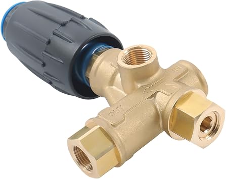 kimllier General Pump VRT3-250 8GPM 3650PSI 3/8 Inch FNPT Trapped Pressure Unloader Valve Fit for Use with Many Pressure Washers