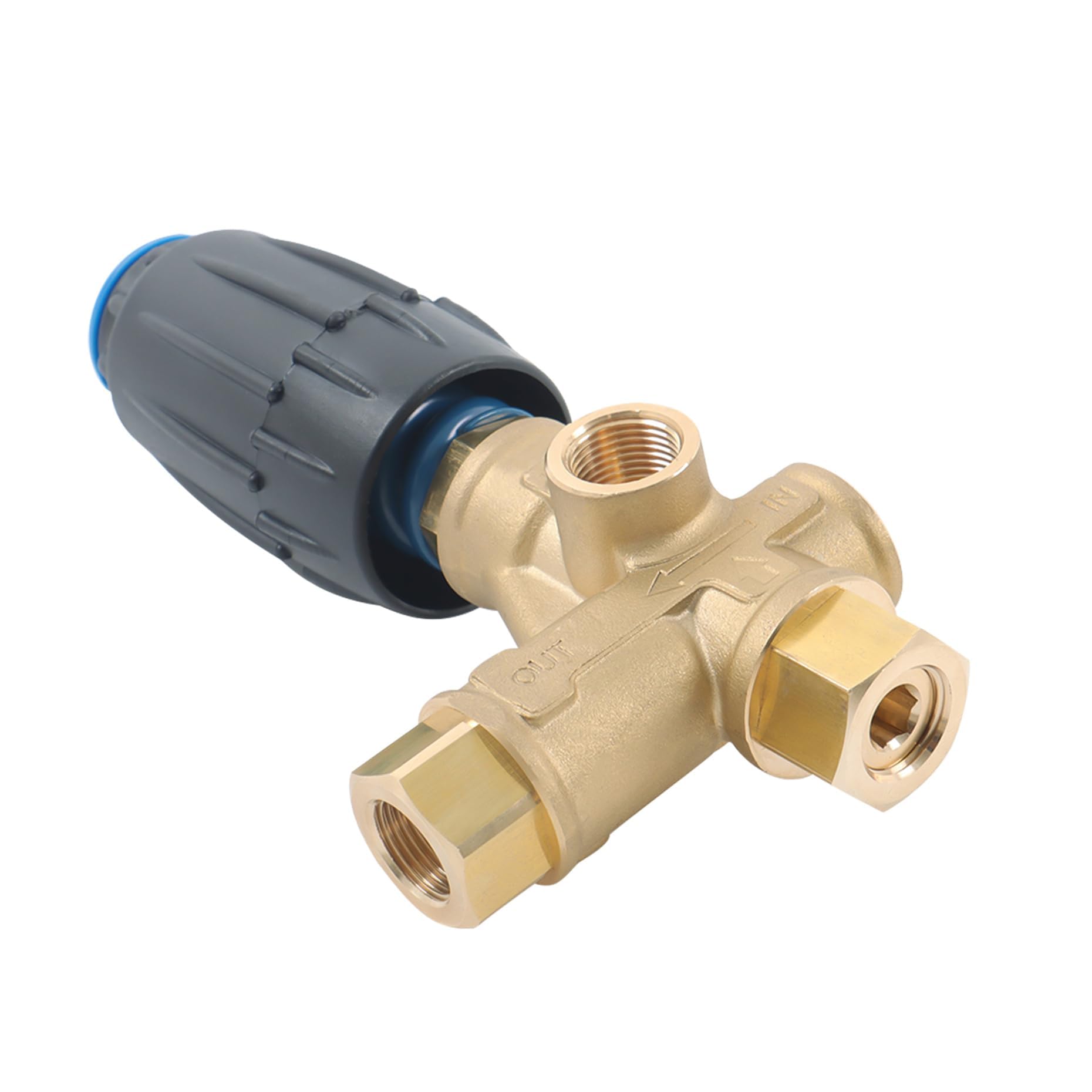 kimllier General Pump VRT3-250 8GPM 3650PSI 3/8" FNPT Valvola di scarico a pressione intrappolata adatta per l'uso con molte idropulitrici
