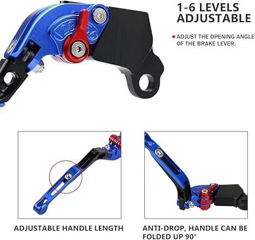 Miniatura 4 de Folding Extendable Motorcycle Handle Brake Clutch Levers for Kawasaki Z900 Z 900 Z900RS Z900 RS