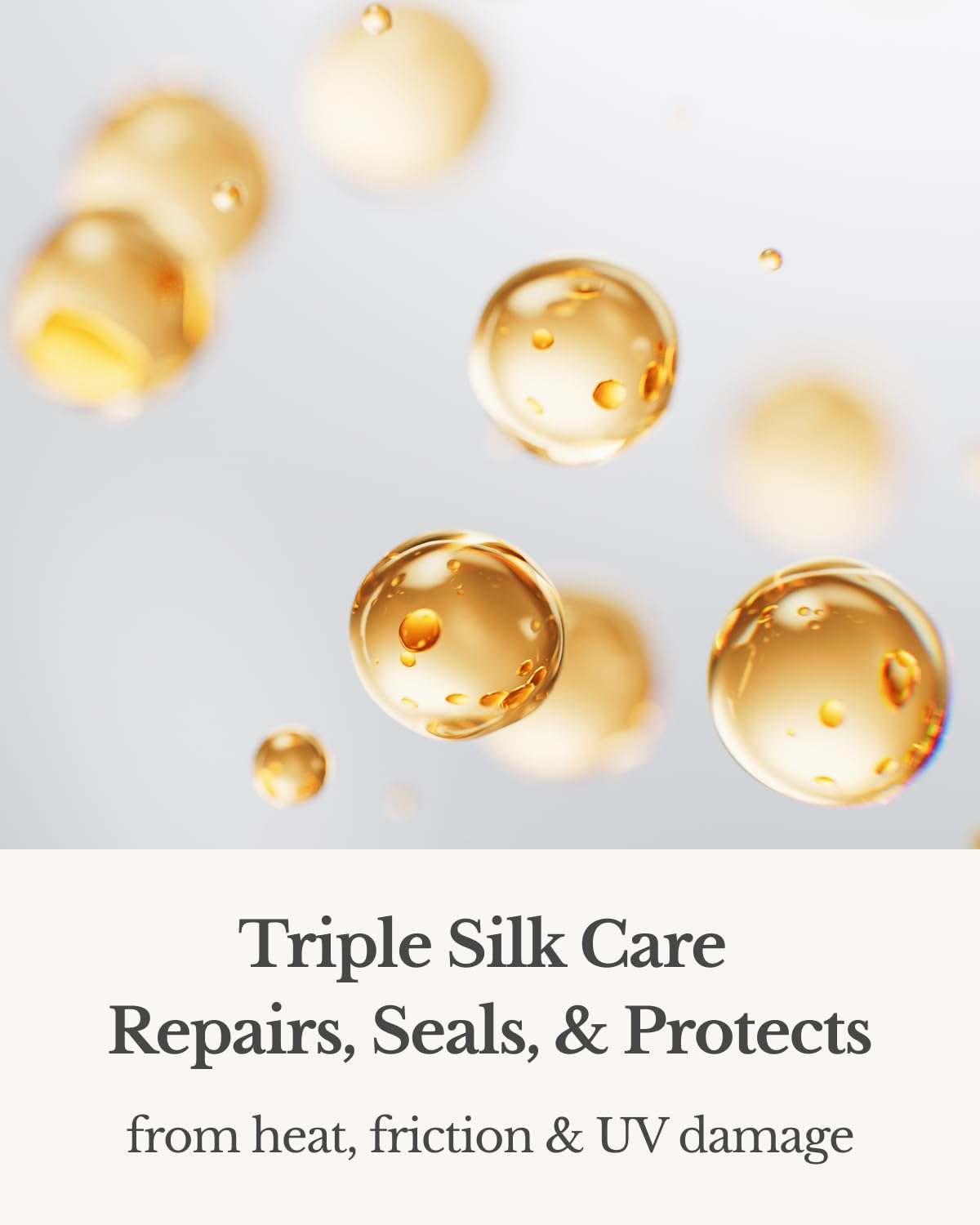 Hair Oil Heat Protectant & Split End Repair, Salon-Quality Treatment with Argan Oil for Frizzy, Curly, Damaged, Dry Hair, Fragrance Scalp Moisture, Travel Size, White (1.7 fl oz, 50ml) - Image 4