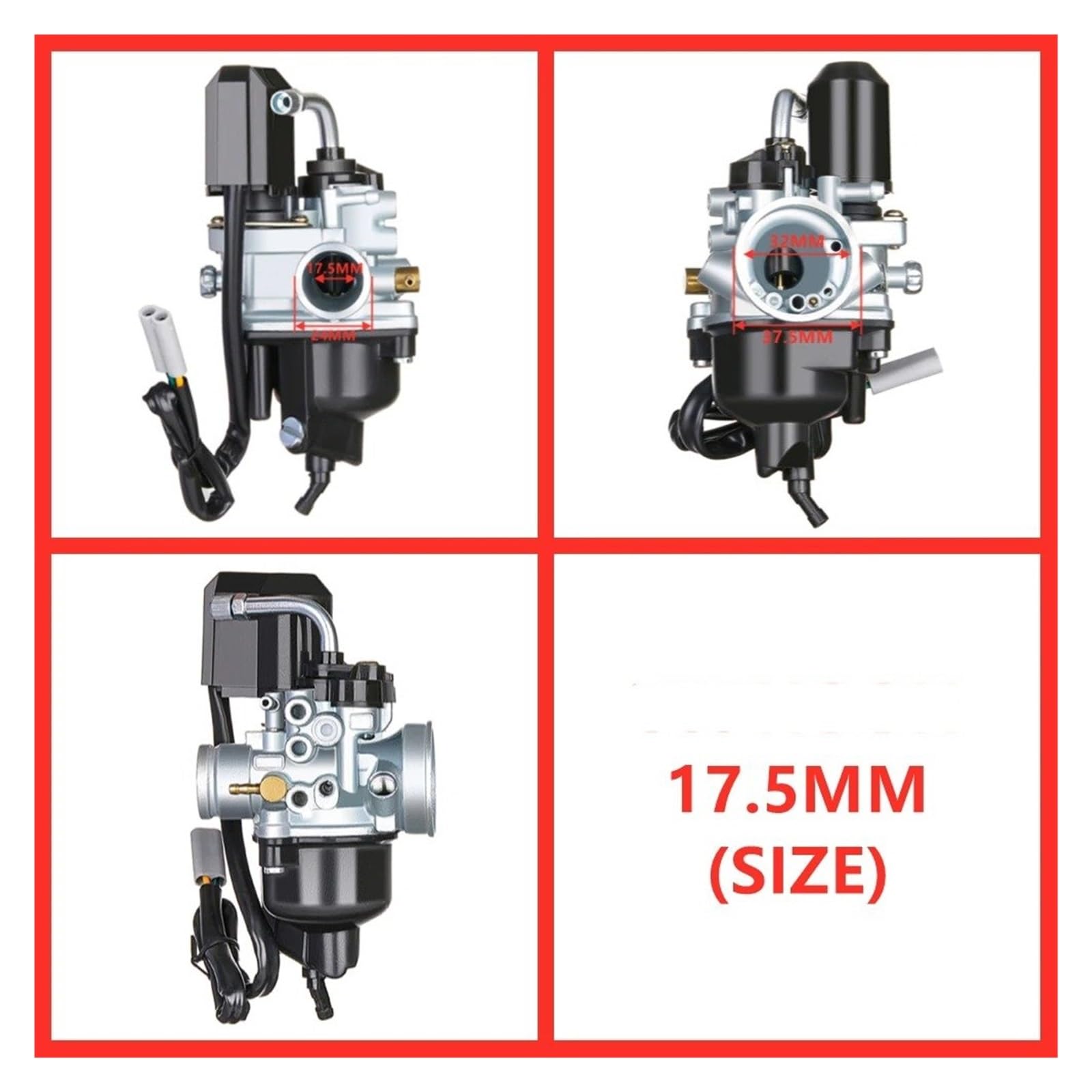 Motosierra Carburador Carburador Para Motocicleta Para Dellorto Para Piaggio Para Typhoon Para PHVA 50 50cc 12mm 175 MM Para DIESIS Para Avec E-starter