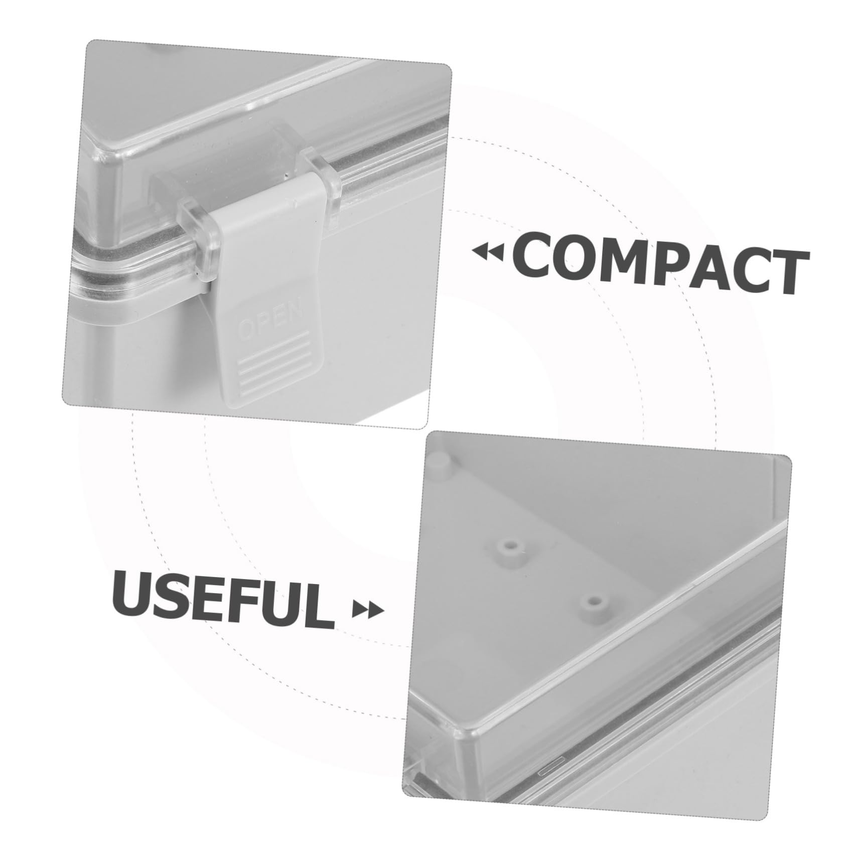 Abaodam Scatola di Giunzione Elettrica in Plastica con Protezione Affidabile e Cablaggio Facile per Progetti Elettrici Esterni 220x170x110 Mm