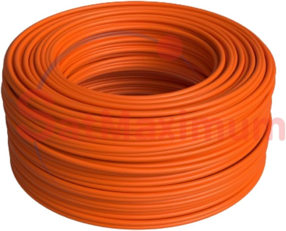 SATMAXIMUM Cat5e 1000ft Utp Cable Solid Network Ethernet Bulk Orange