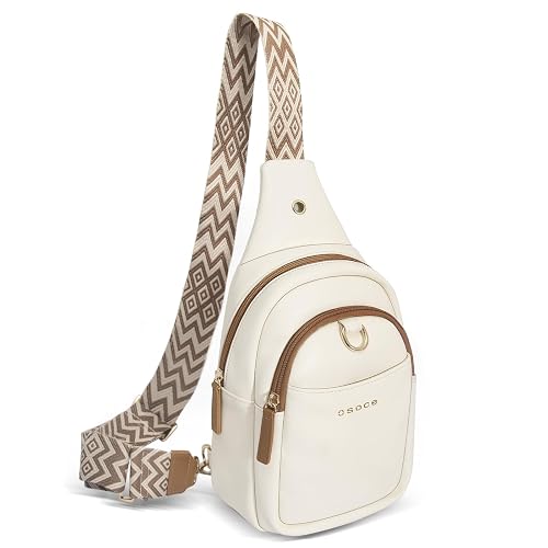 OSOCE Crossbody Bag for Women, Sling Bag Anti Theft, PU Leather Chest Purse