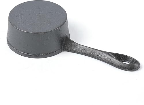 Miniatura 9 de HAWOK Sartén de hierro fundido de 3.9 pulgadas con cepillo, 8.8 oz