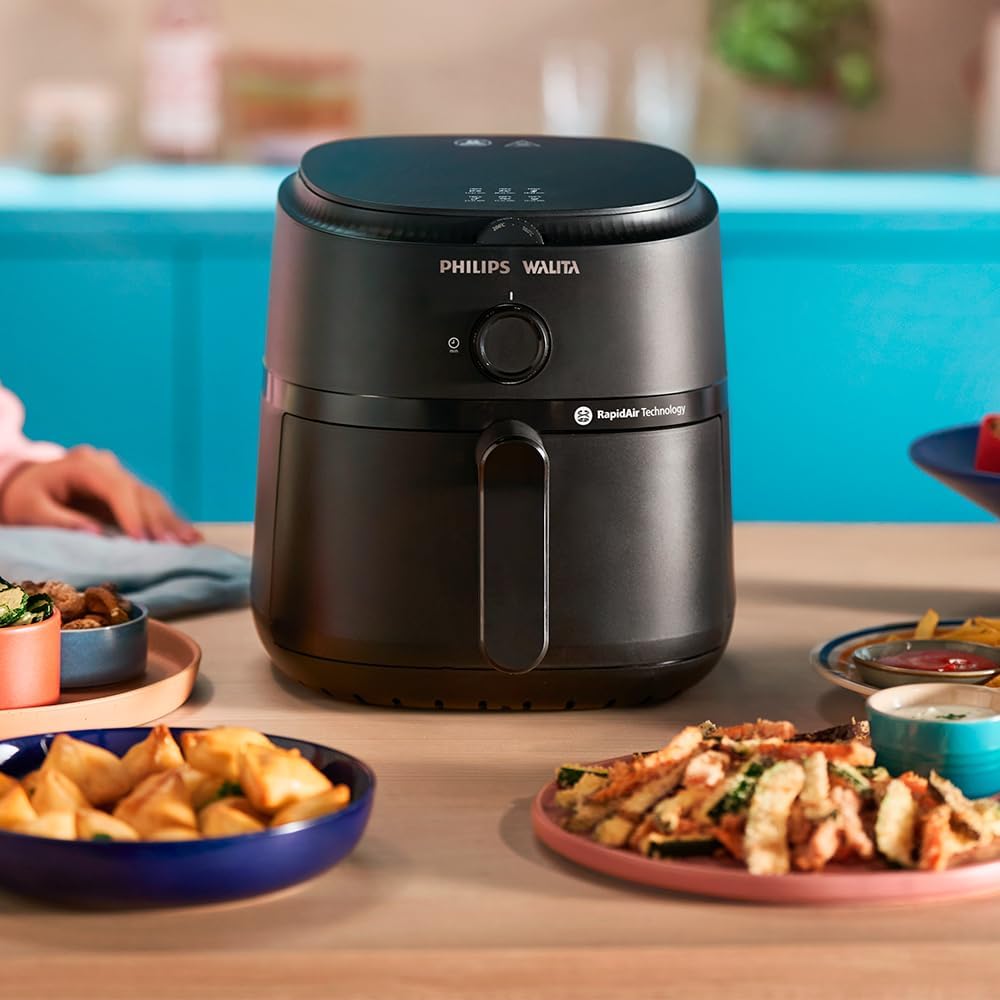 Fritadeira Airfryer Série 1000 XL, Philips Walita, 4,2 litros, Tecnologia RapidAir, Preta, 2 anos de garantia, 110v – NA120/00 Fritadeira Airfryer Série 1000 XL, Philips Walita, 4,2 litros, Tecnologia RapidAir, Preta, 2 anos de garantia, 110v – NA120/00