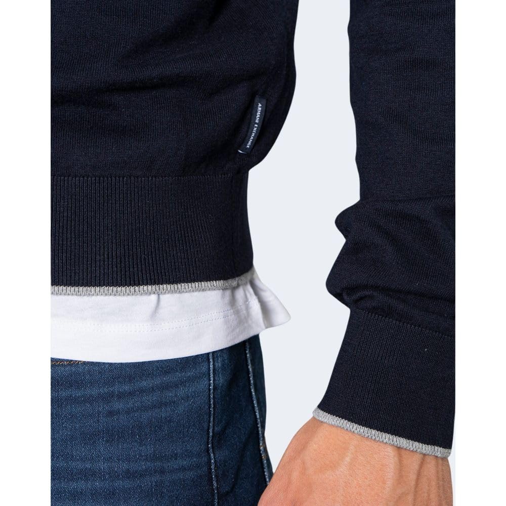 Armani Exchange Crew Neck Maglione Uomo (Pacco da 1)