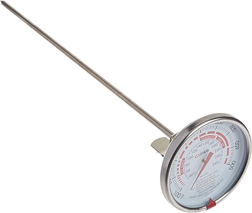 Winco 7,6 cm Cadran profond Fry/Candy Thermomètre avec sonde de 30,5 cm