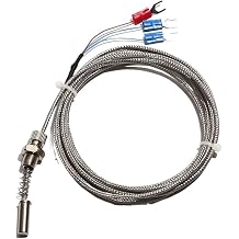 WZPM-201 PT100 Platinum RTD Temperature Sensor - M8/M10 Thread with 0.5M to Cable LengthM10x1 Thread,3M-PT100