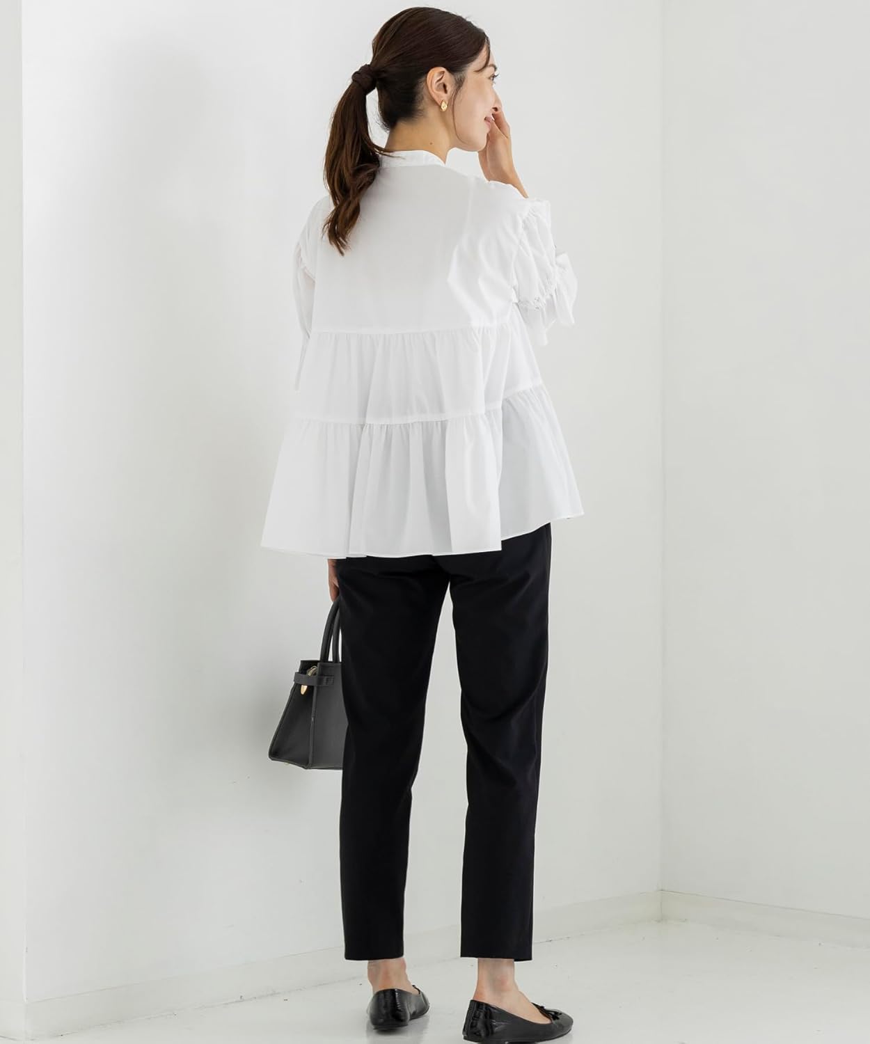 SONO] ブラウス ティアードフレア アマレットブラウス レディース