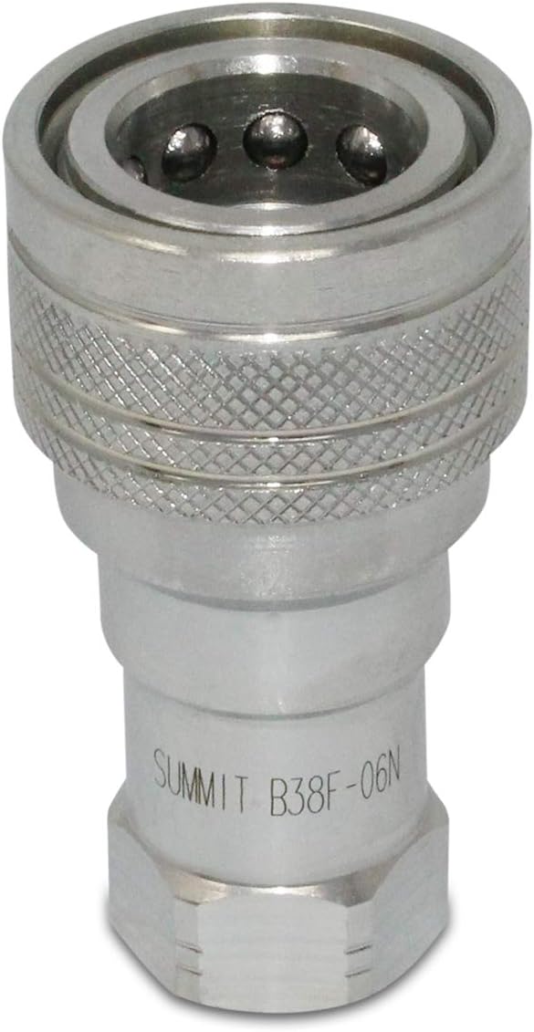 Summit Hydraulics 3/8" NPT ISO 7241-B Quick Disconnect Hydraulic Coupling/Coupler Set