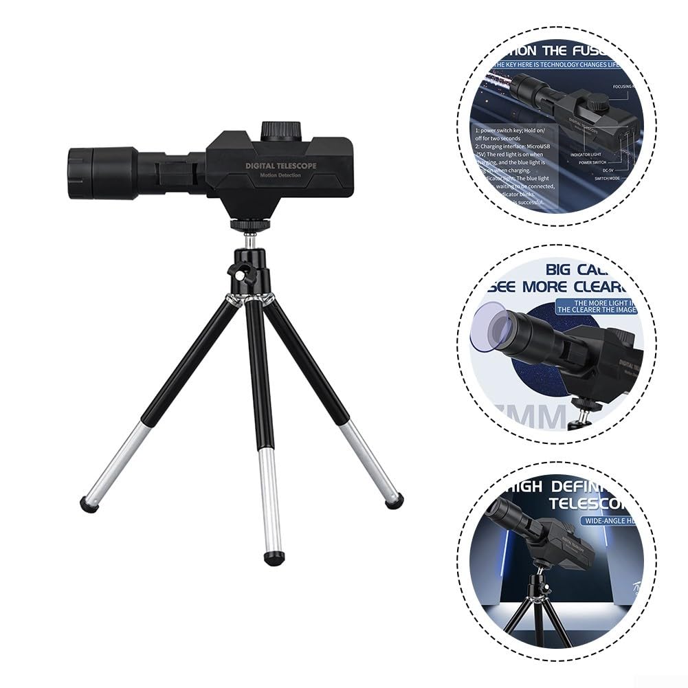 Télescope monoculaire numérique à fort grossissement avec zoom 70x et connectivité sans fil pour l'observation des oiseaux