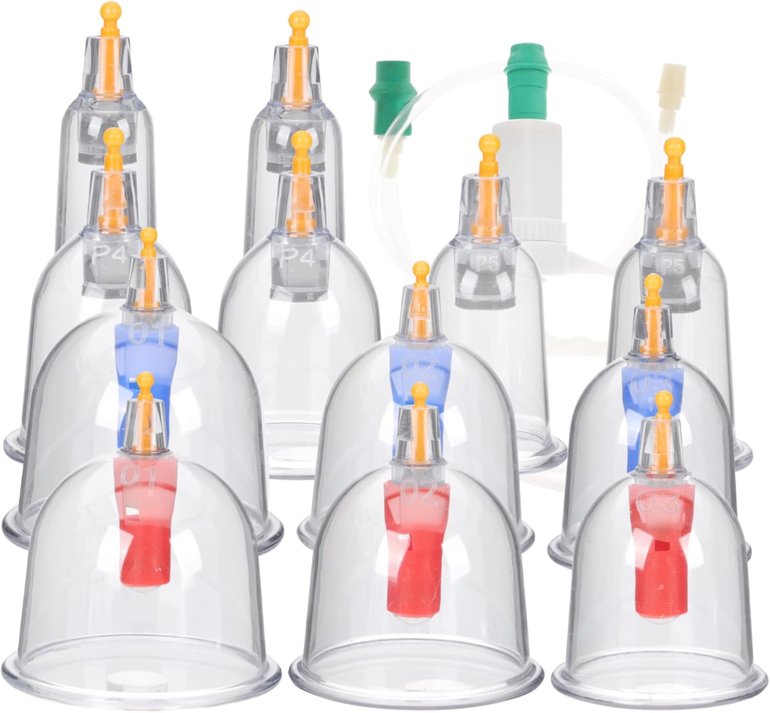1 Set Transparent Cupping Therapy Kit Cupping Cups for Home Use Suction Massage Device for Muscle Relief and Improved Blood Flow Durable and Easy to Use