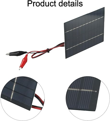 Miniatura 5 de Portable 10W 12V Solar Panel With Clips For Convenient Outdoor Charging Applications