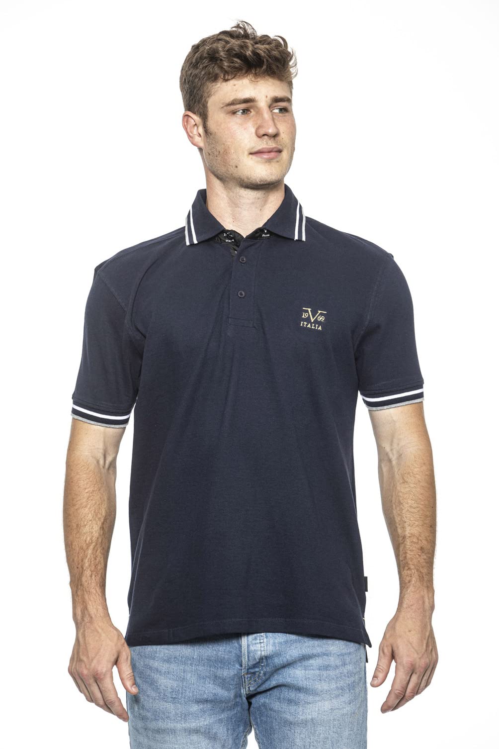 19V69 ITALIAMen's Retro Polo Shirt