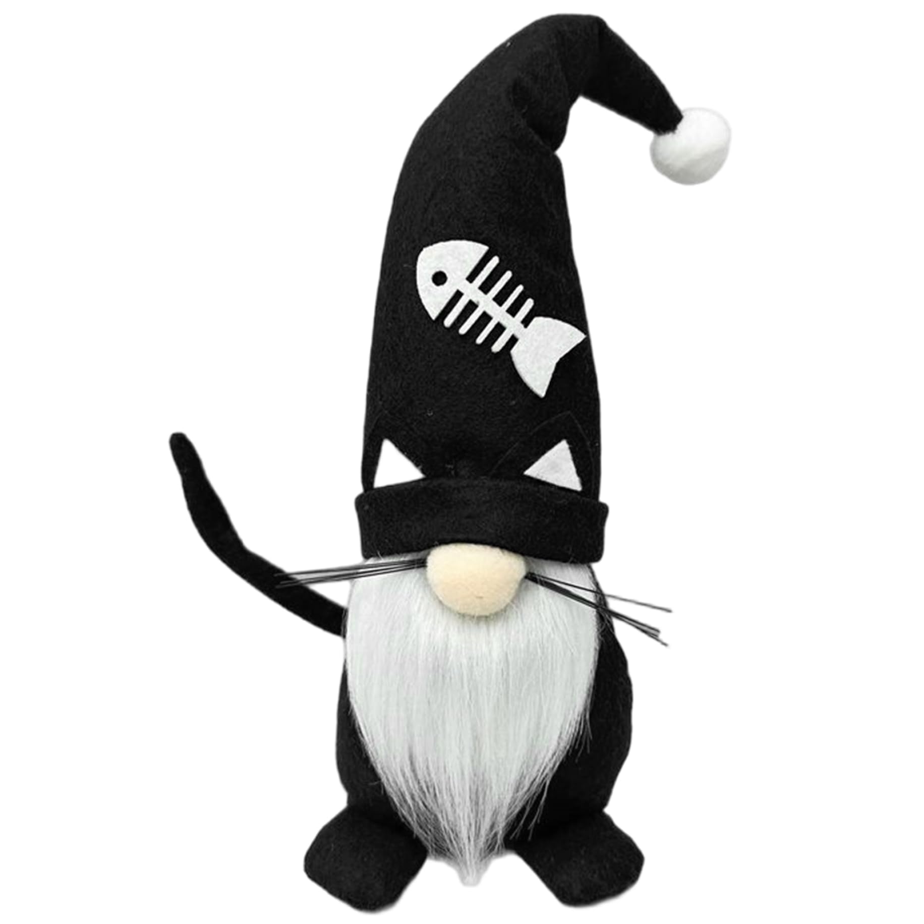 Ameble Halloween Gnomes Black Cat Gnomes Plush 13.8 Inch Halloween Plush for Home Table Decor Housewarming