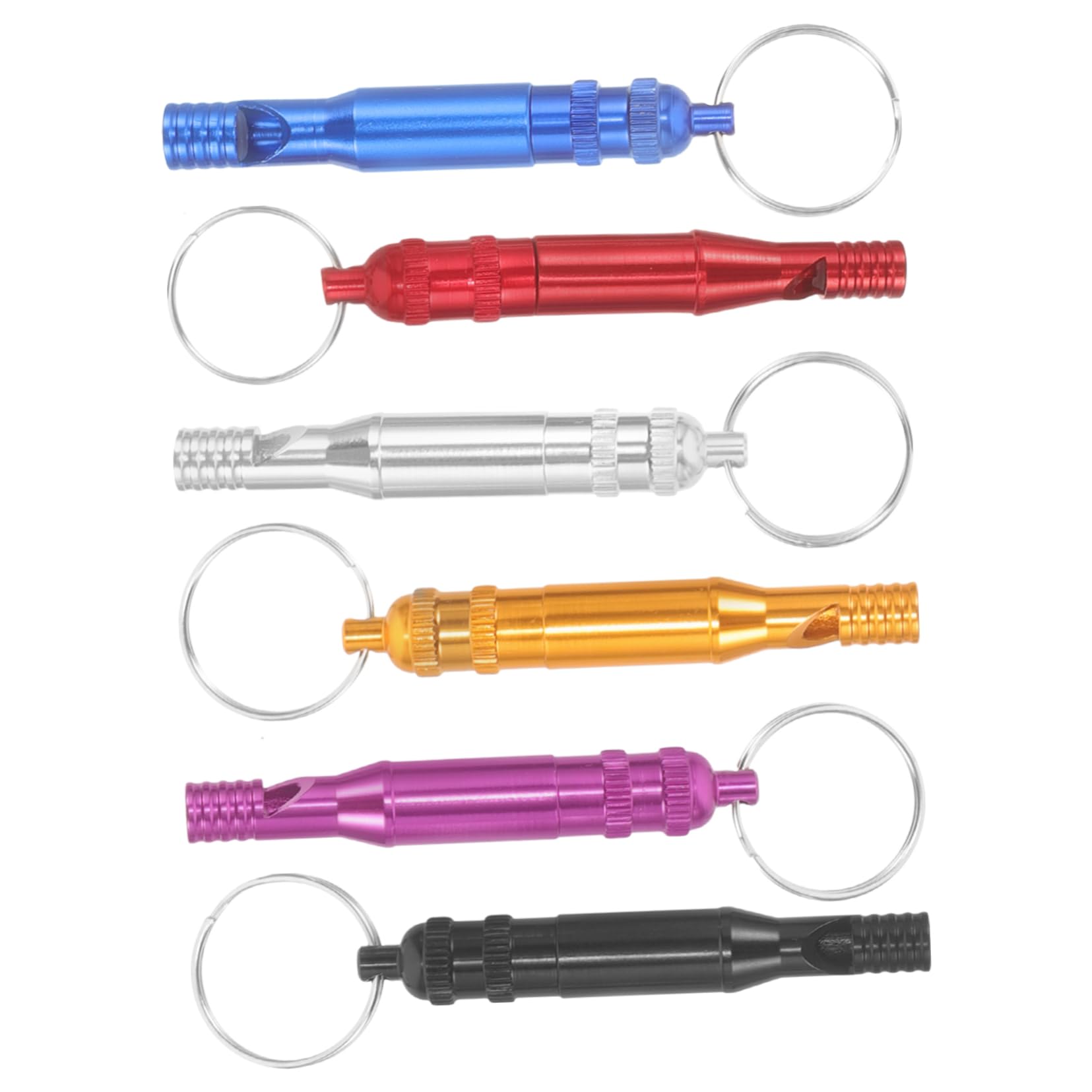 Yardwe Sportpfeife Campingpfeife Notpfeife Jubelpfiff Dog Whistles Ideas schlüsselanhänger Schiedsrichter-Dekoration aus Metall zum Aufhängen Pfeifendekor Aluminiumlegierung