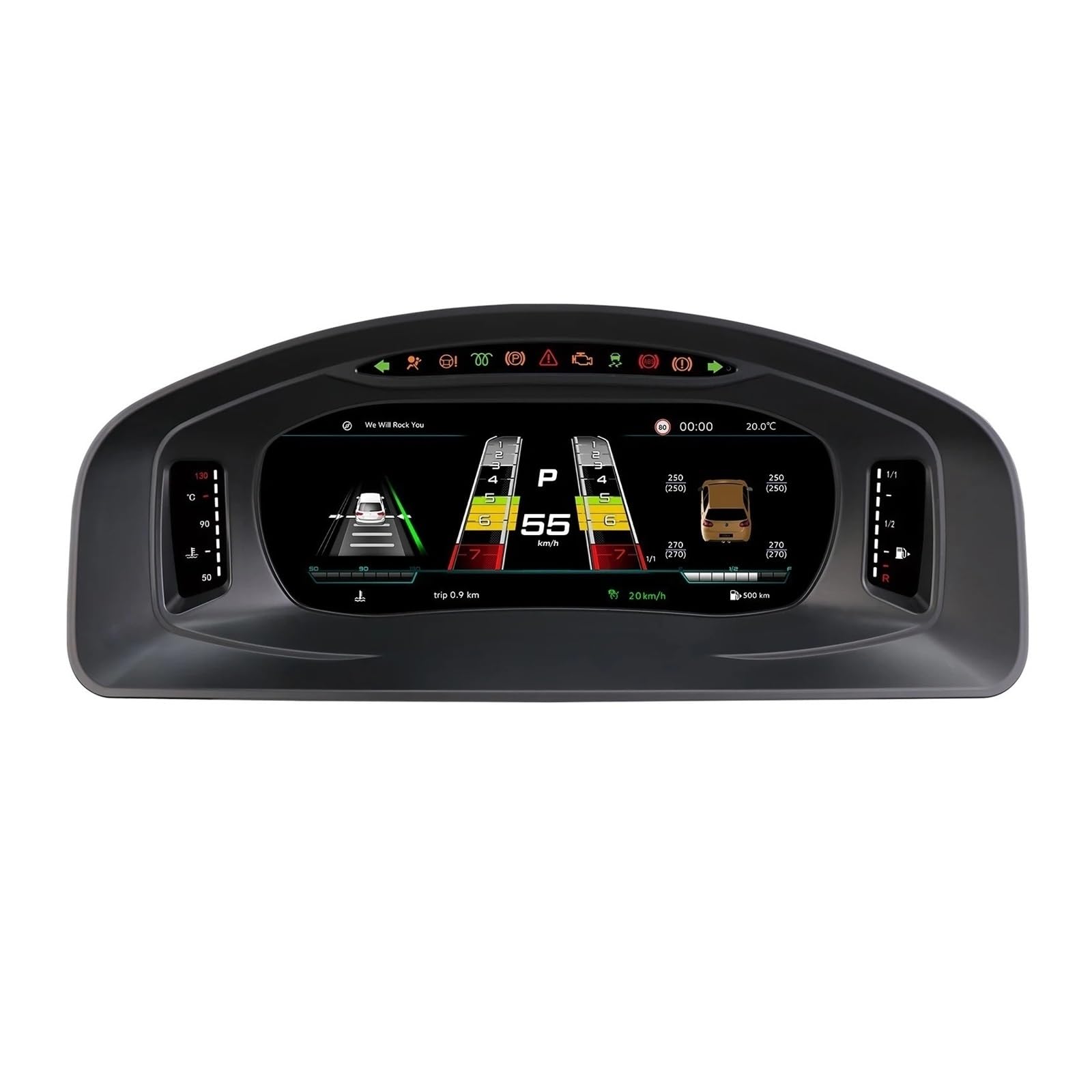 Tablero LCD de 10,25 pulgadas compatible con Volkswagen Multivan T5 2008-2015 y Android Auto 4