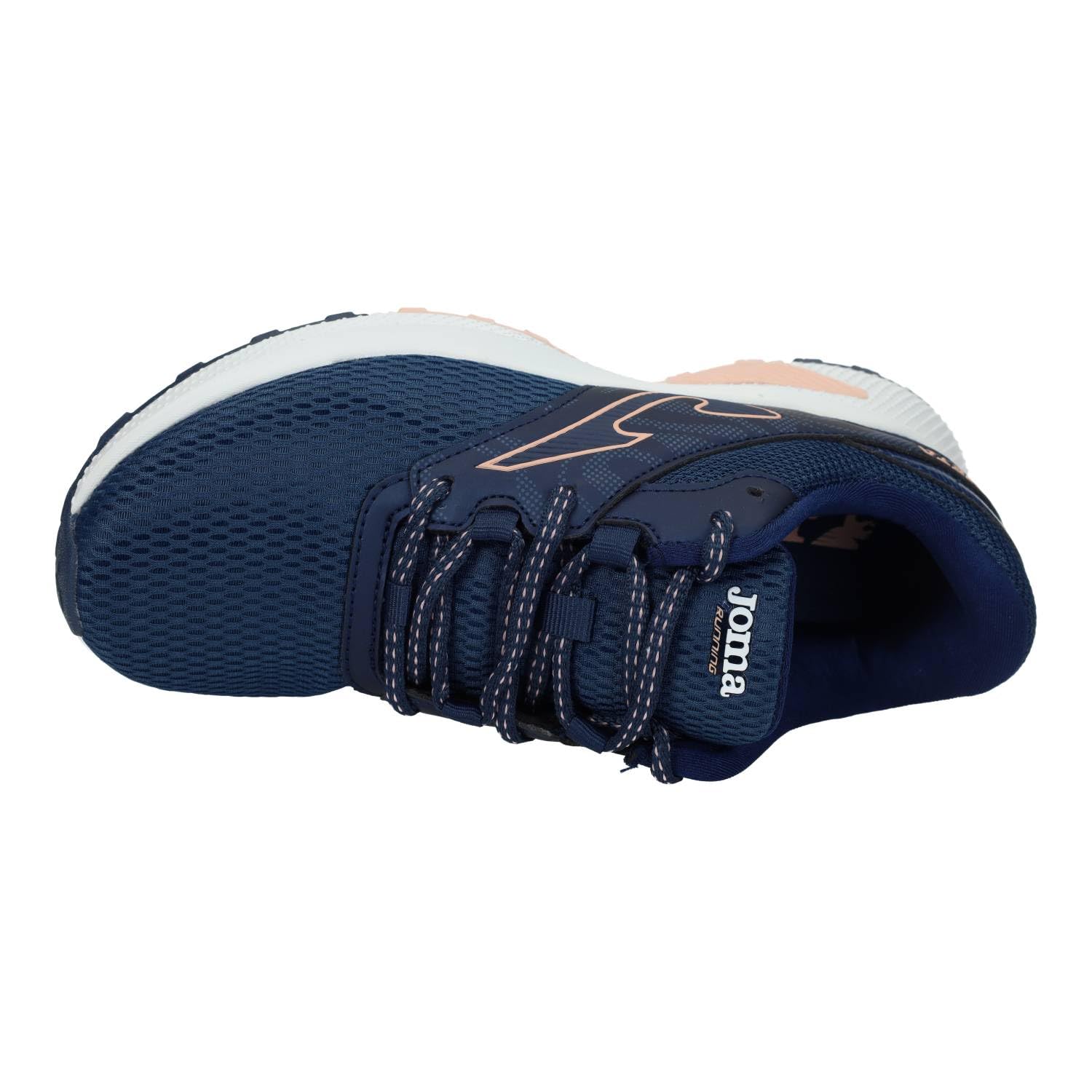 Joma RMETLS2503 Zapatillas Meta para Mujer, Deportivas Azul Marino con Detalles Rosados, Transpirables y cómodas. Mujer Deportivos