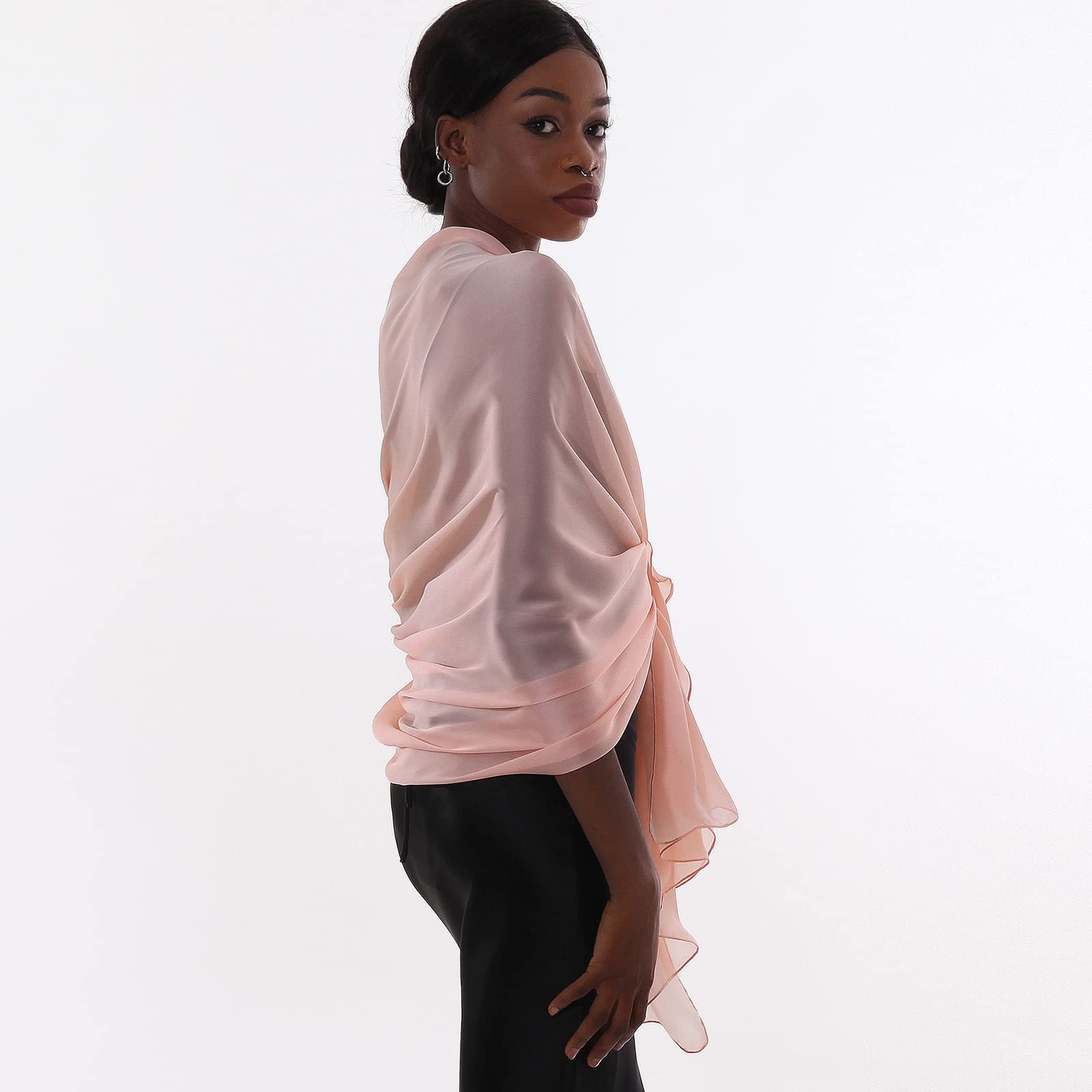 Sciarpa Donna Leggera Scialle Sciarpe Elegante Cerimonia Foulard Pashmina Scilla Stole Primavera Estate