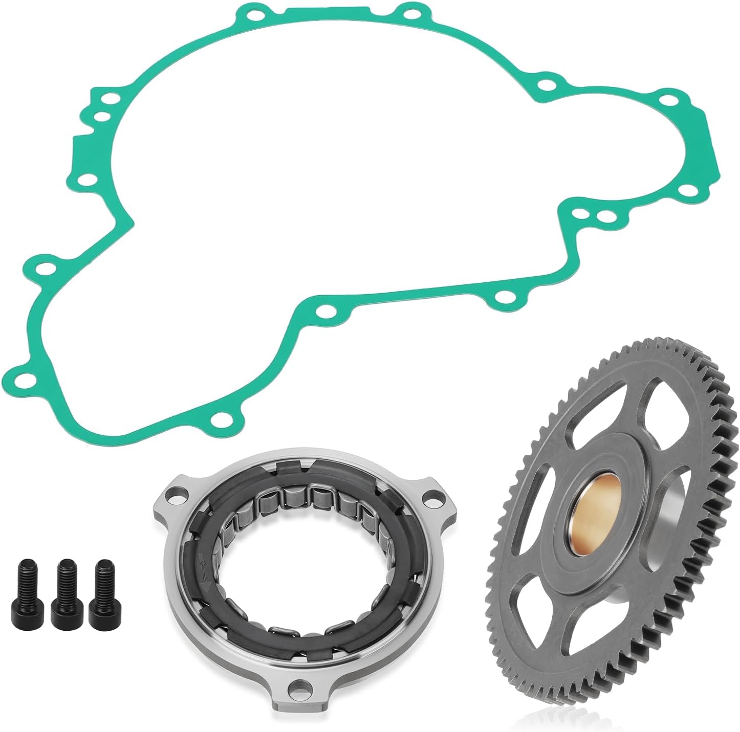 M MATI Starter One Way Clutch Idler Gear Gasket Kit for Polaris RZR 900 XP 2011-2012 RZR 900 XP 4 2012 6230467 1204184