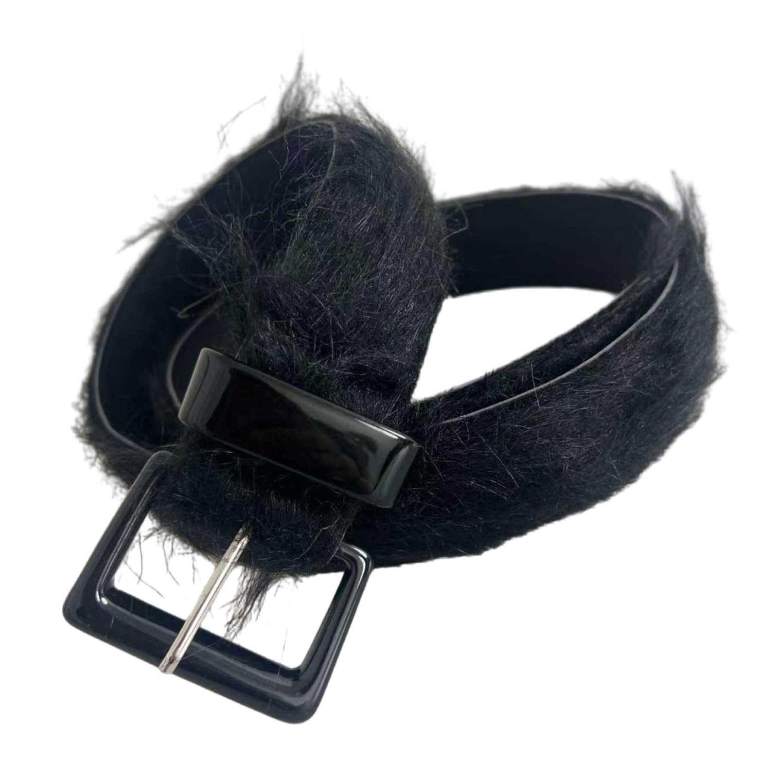 MICFENY Elegant Faux Hair Belt With Modifiable Mixture Ending Comfortable Unisex Plan For Casual And Party Wear
