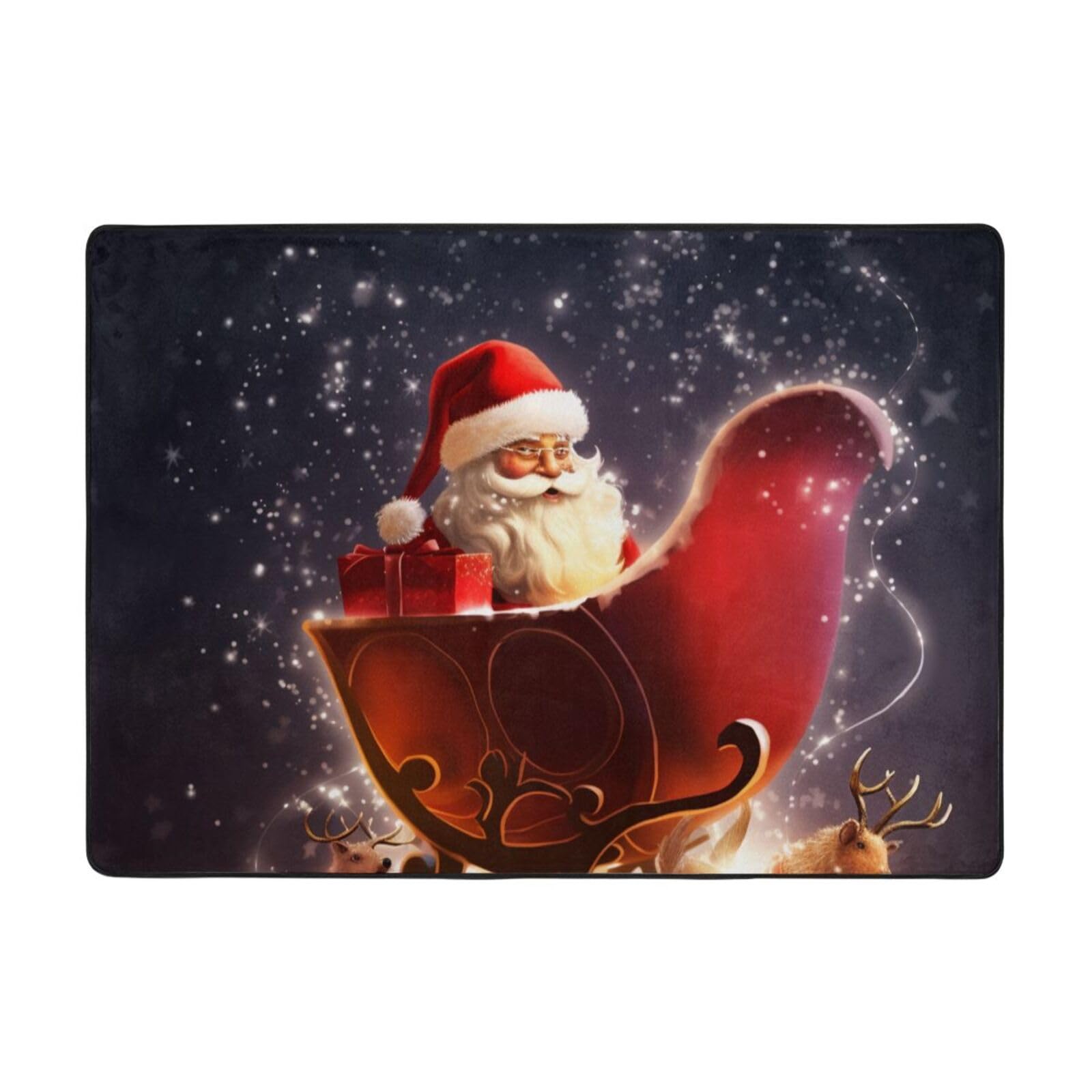 Tapis de Noël en flanelle doux et isolant pour réchauffer le bureau