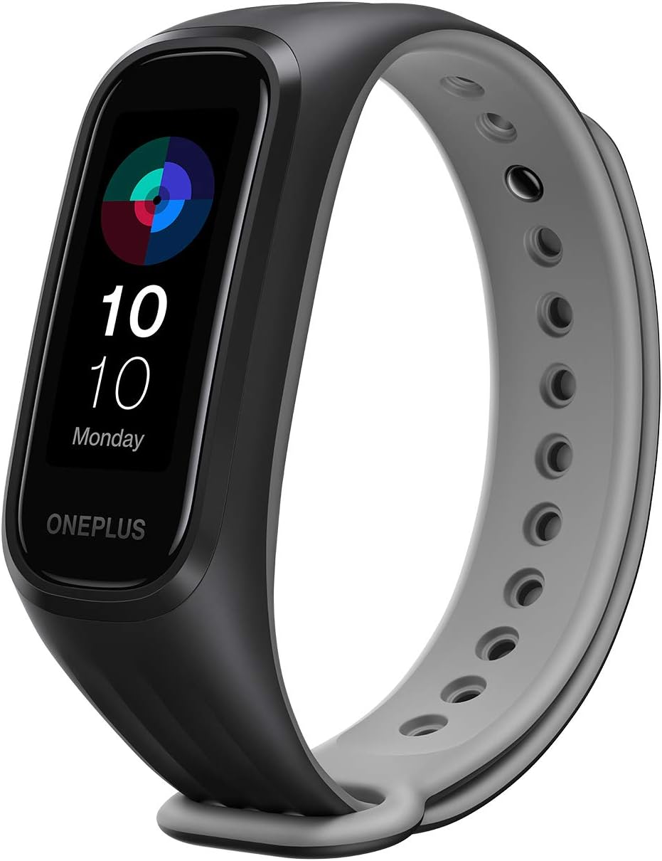 OnePlus Smart Band: 13 Exercise Modes, Blood Oxygen Saturation (SpO2), Heart Rate & Sleep Tracking, 5ATM+Water & Dust Resistant( Android & iOS Compatible) (Black)