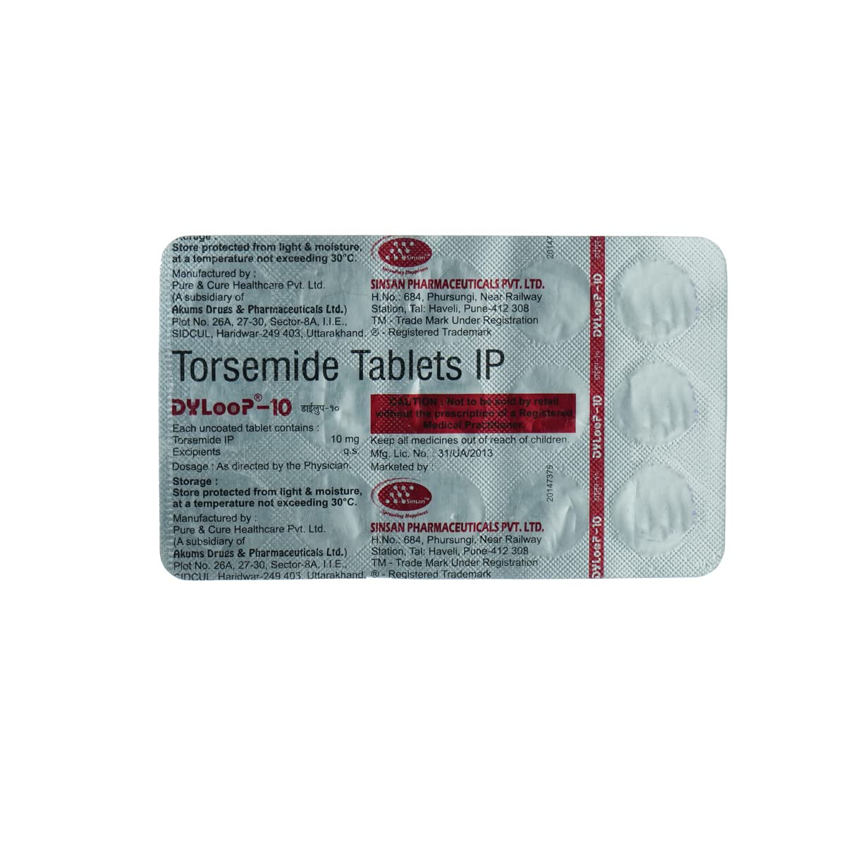 Dyloop-10MG - Strip of 15 Tablets