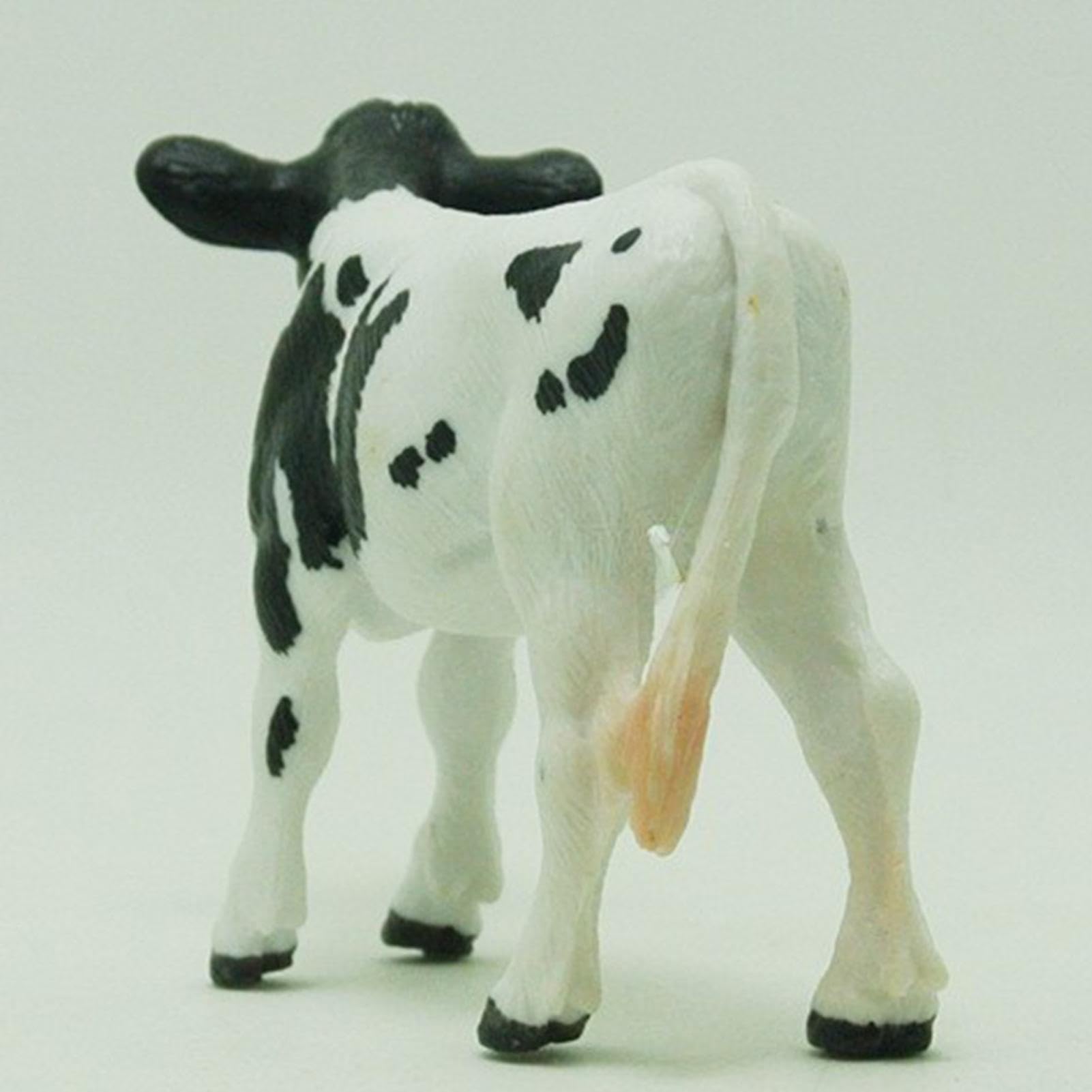 Amazon.co.jp: 牛の彫像と置物, リアルなホルスタイン牛のおもちゃ