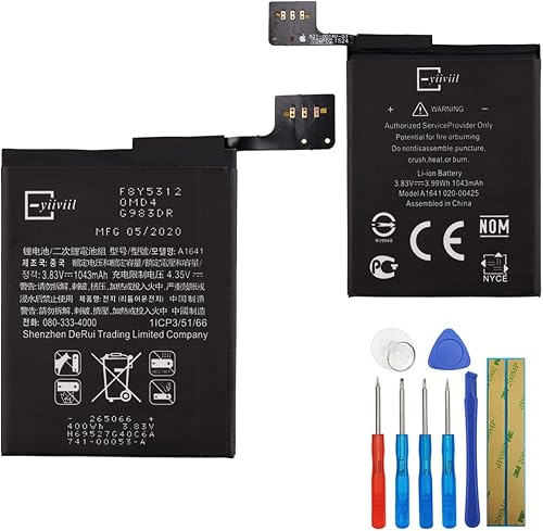 Melphyreal - Batería de repuesto A1641 A1574 compatible con Apple iPod Touch 6 6ª generación 1043mAh 3.83V + herramientas