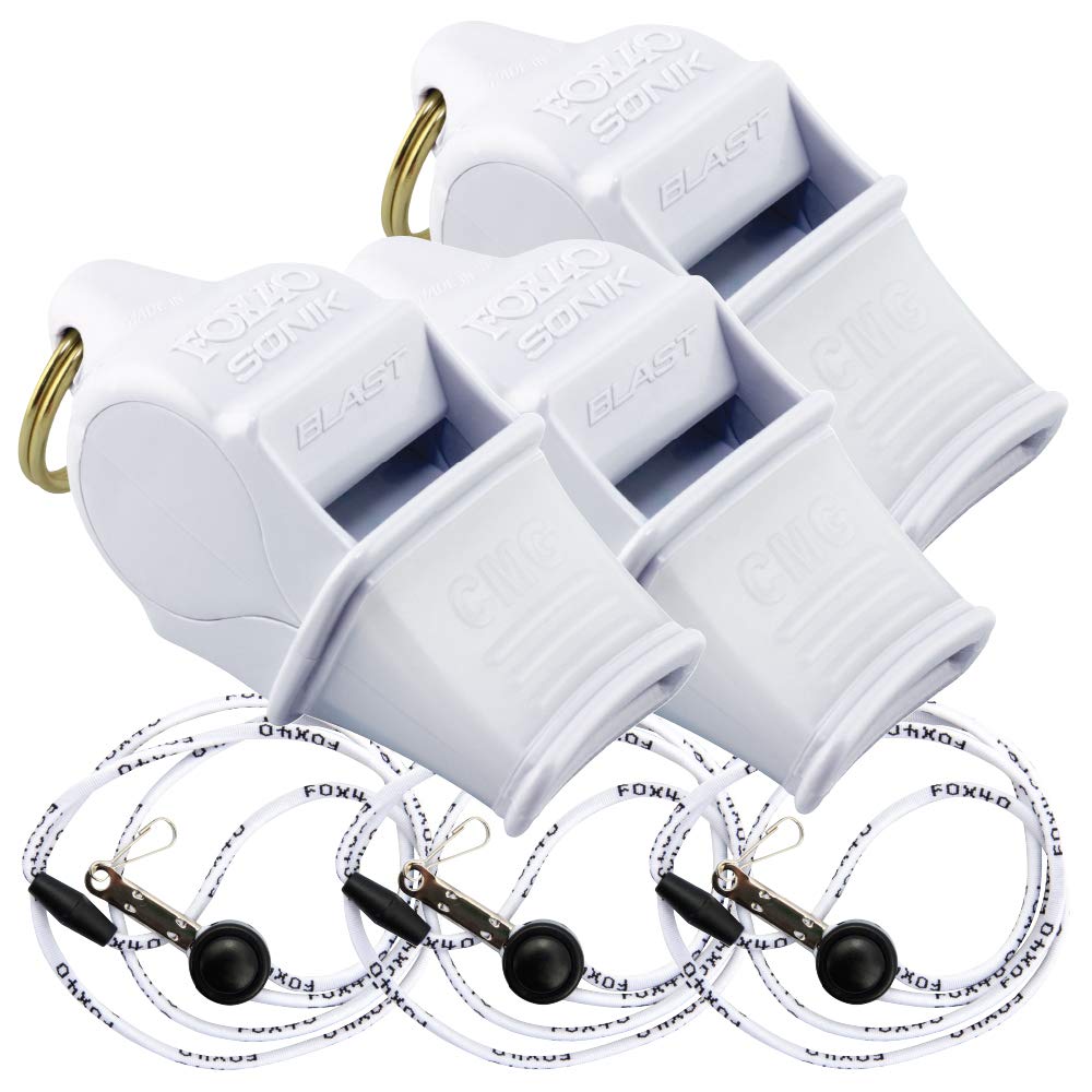 Fox 40Sonik Blast CMG w/Breakaway Lanyard 3 Pack