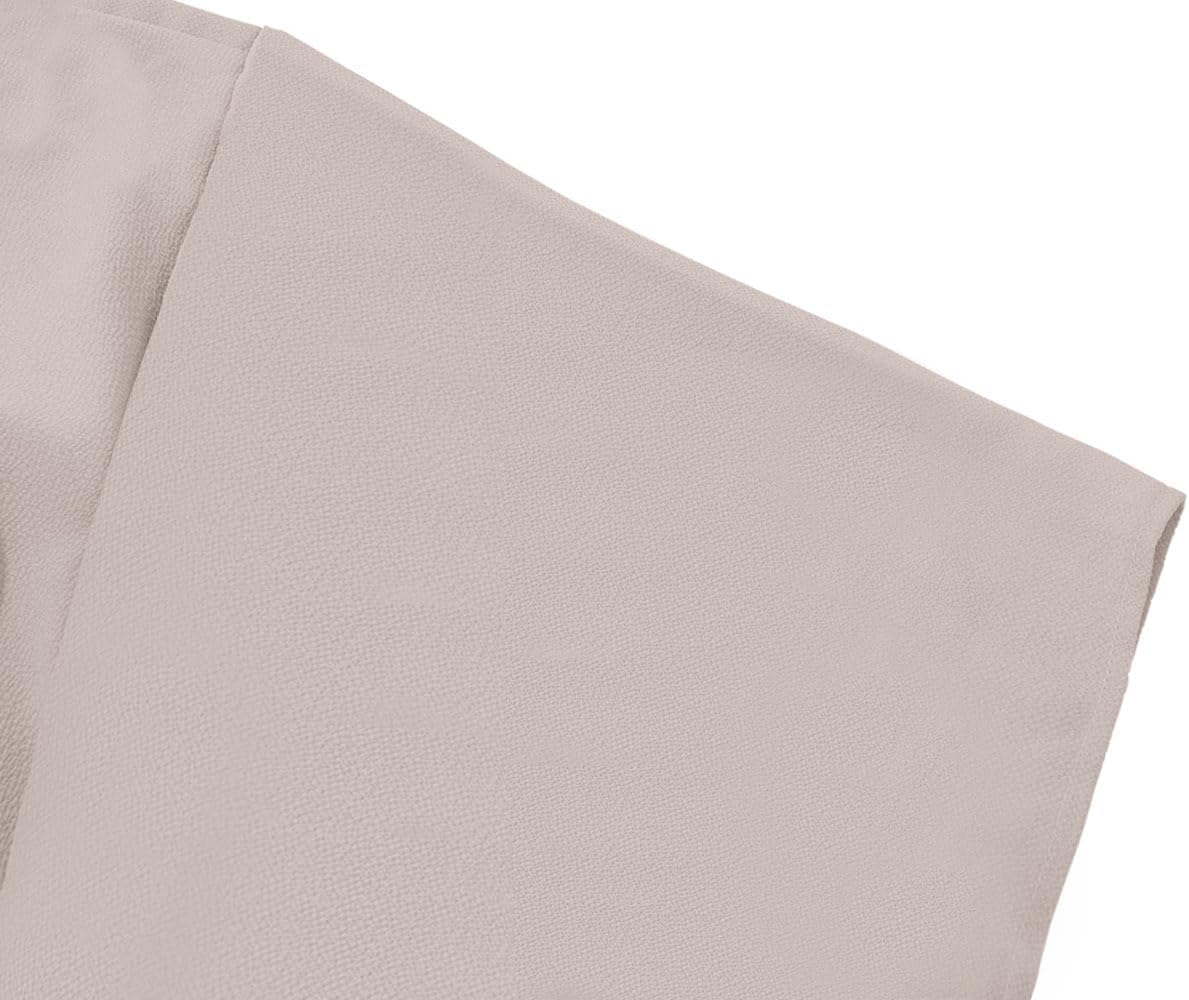 yoeasy Women's Loose Draped Cowl Neck Short Sleeve Chiffon Blouse Solid Casual Elegant Top - Image 4