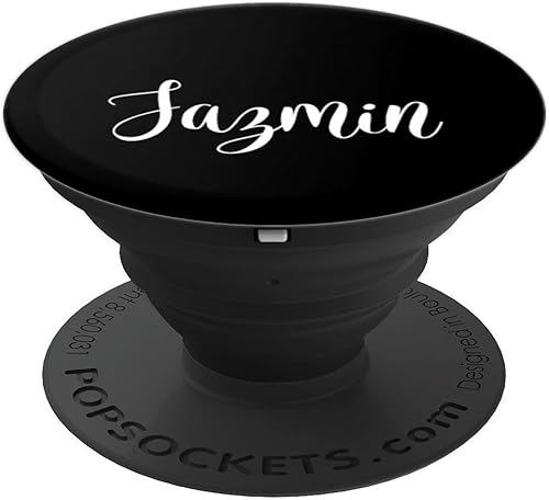 Miniatura 4 de Jazmin - Regalo de Navidad personalizable con nombre de niña  PopSockets Grip y soporte para teléfonos y tabletas, Negro