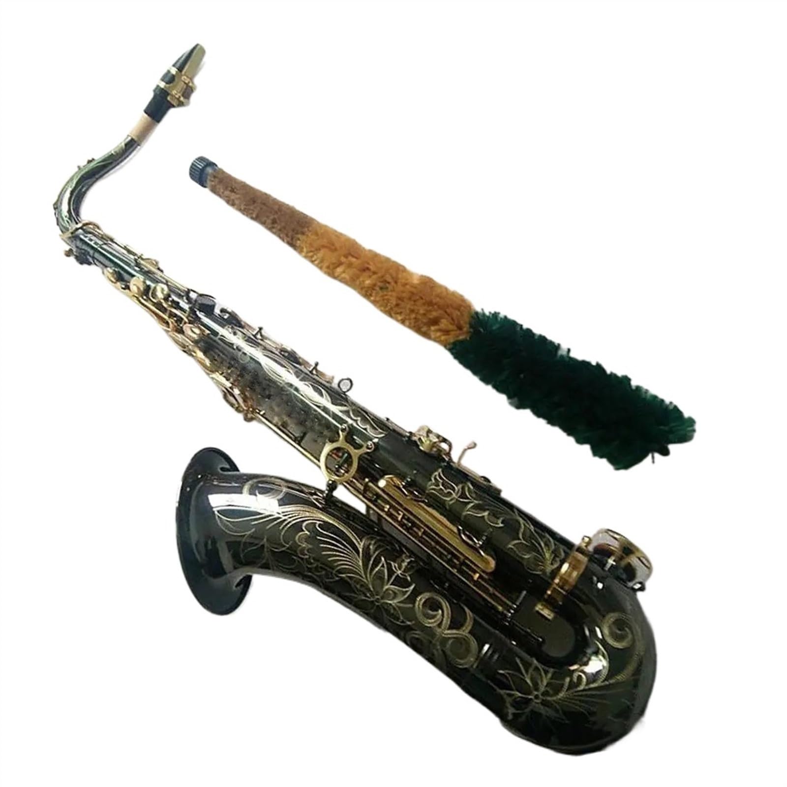 Principianti sassofono Sassofono Tenore Professionale Sax Tenore B Placcato NICHEL NERO Top Strumento Musicale Sax Con Custodia