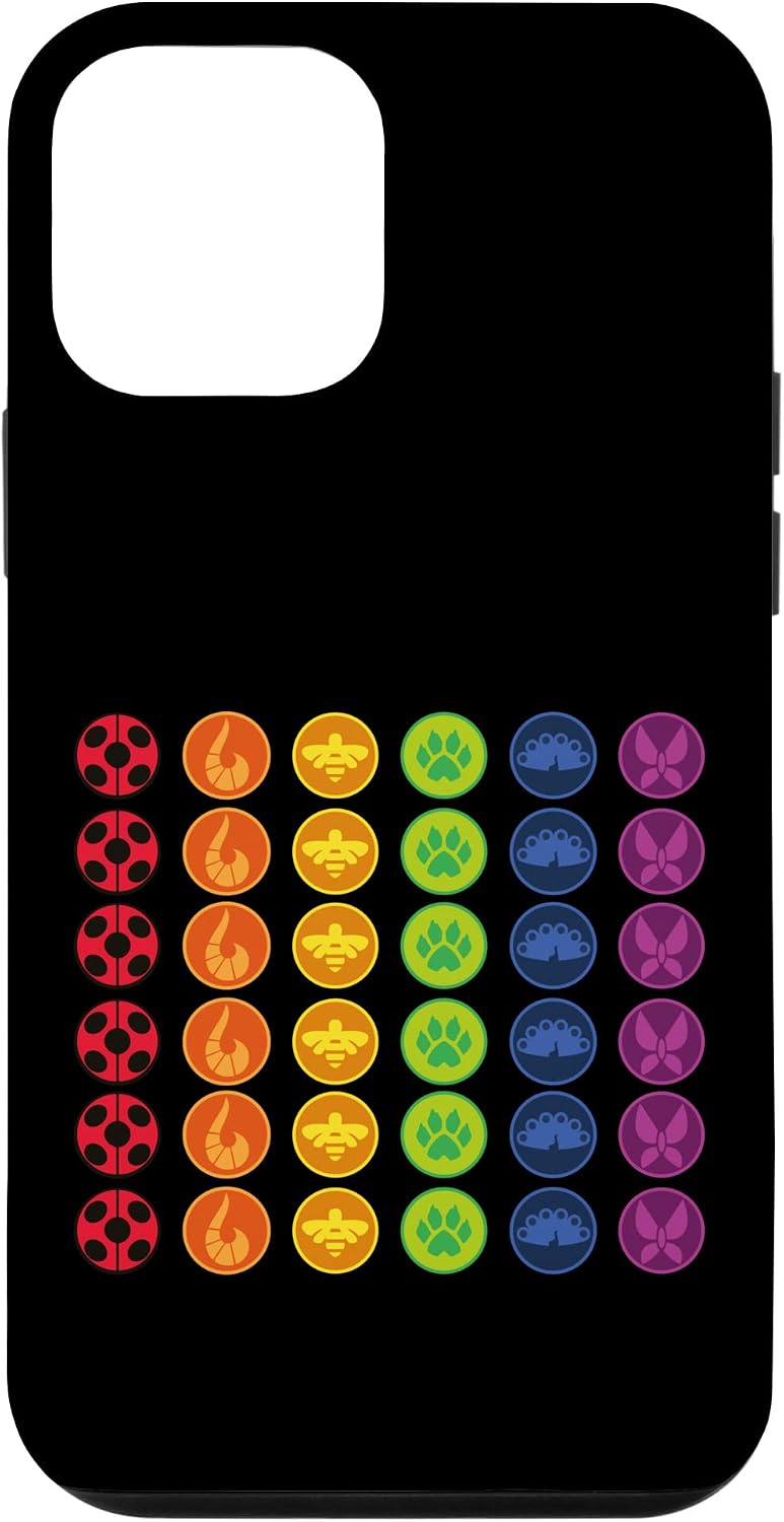 iPhone 12 mini Miraculous Ladybug Rainbow Collection All Heroez icons Case