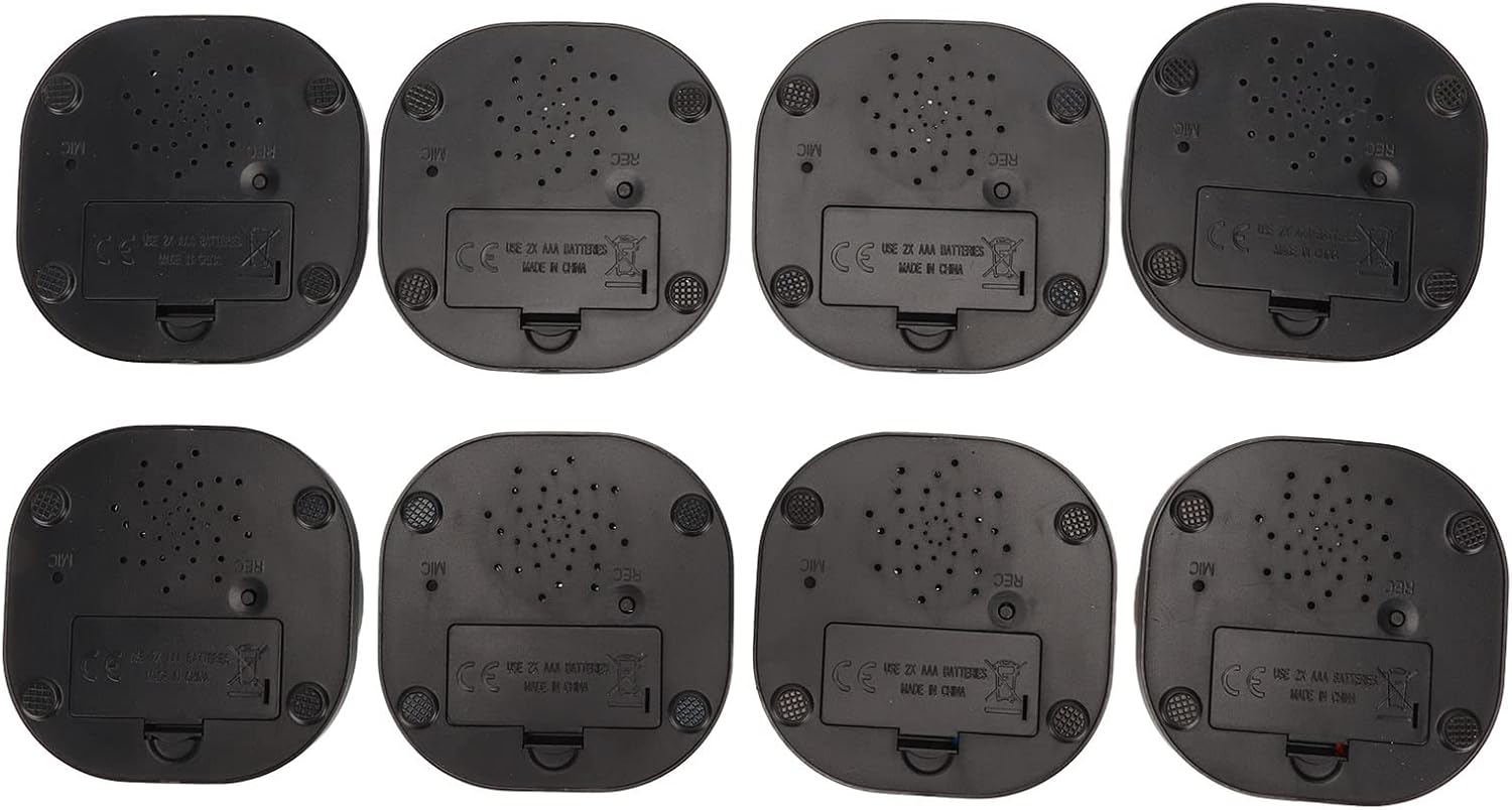 Dog Training Clickers, Recordable Dog Talking , for Pet Dog Cats Communication Training Buzzer, 30 Second Voice Record and Playback, Interactive Toy Games, 8PCS