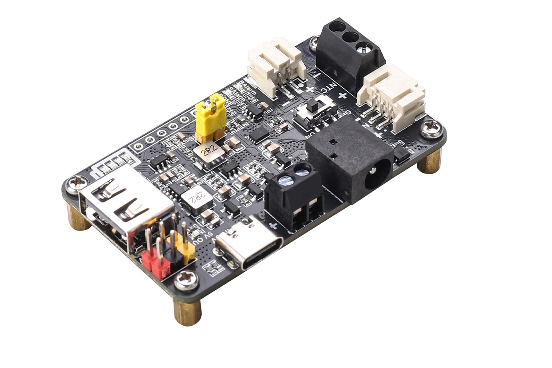Solar Energy Manager C, DIY Solar Power Management Module for Education & Maker Projects, Supports 5V Solar Panel/USB Input, 3.3V/5V Output, Ba-ttery Protection for STEAM & IoT Learning