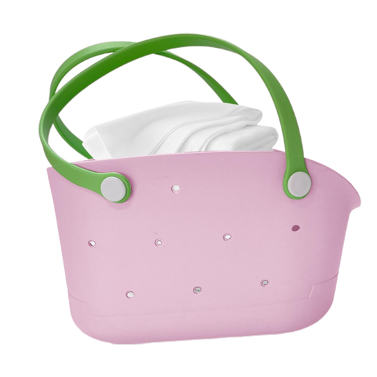 Bolsa pequeña de goma | Pequeña bolsa de playa de EVA impermeable, a prueba de arena y lavable, accesorios de viaje portátiles para hombres y mujeres